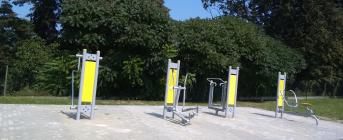 Siłownia plenerowa przy ulicy Zielonej